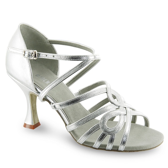 New Elegant Silver Bloch Valeria Latin Dance Shoes Size 6 - Picture 1 of 7